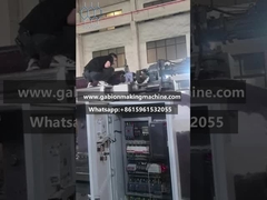 Máquina automática de fabricación de gaviones con servomotor