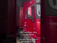 Máquina de gabión exportada a Tailandia. Proyecto de protección de orillas de ríos y pendientes de carreteras.