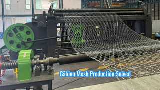 Máquina automática de malla de gaviones de 100x120 mm para la producción de cajas de gaviones