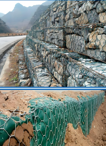 Últimos blogs de la empresa sobre Aplicaciones típicas de las máquinas de tejido de malla de gabión en proyectos de conservación de agua y carreteras
