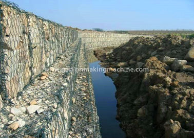 comprar El PVC cubrió tamaño de malla de la fuerza 100x120m m del alambre de la construcción de la pared de piedra de Gabion/de la pared de Gabion Fabricación en línea
