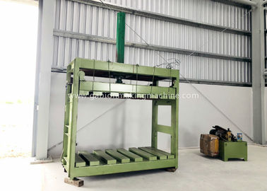 comprar El cinc cubrió la máquina de la prensa de la malla de Reno Gabion/el colchón de Gabion con el sistema de aceite automático Fabricación en línea