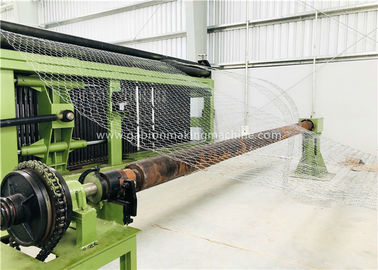 comprar Cadena de producción doble de Gabion de la torsión anchura neta 22.0kw de 2300m m con la cubierta de alta velocidad de la caldera Fabricación en línea
