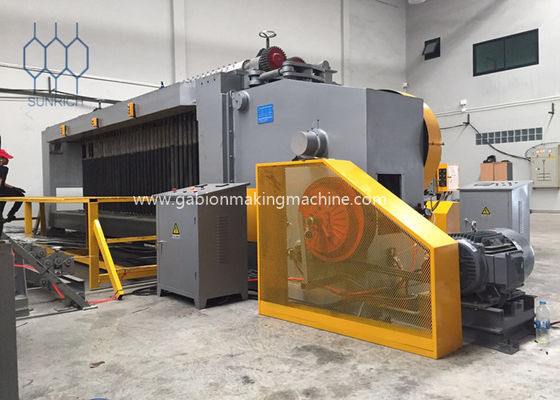 comprar Cinco anchura que teje automática del sistema de control del Plc de la torsión Gabion Mesh Machine For 4500m m Fabricación en línea