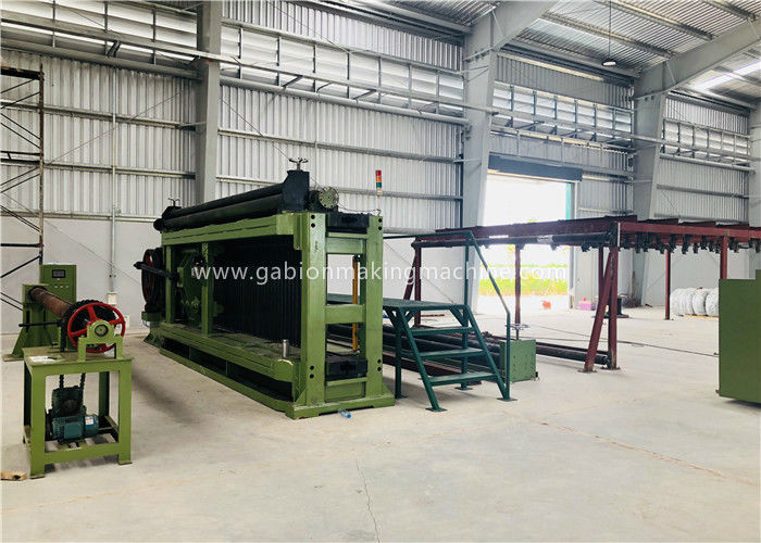 Fully Automatic Wire Coiling Machine , Double Twist Gabion Machine PLC Control