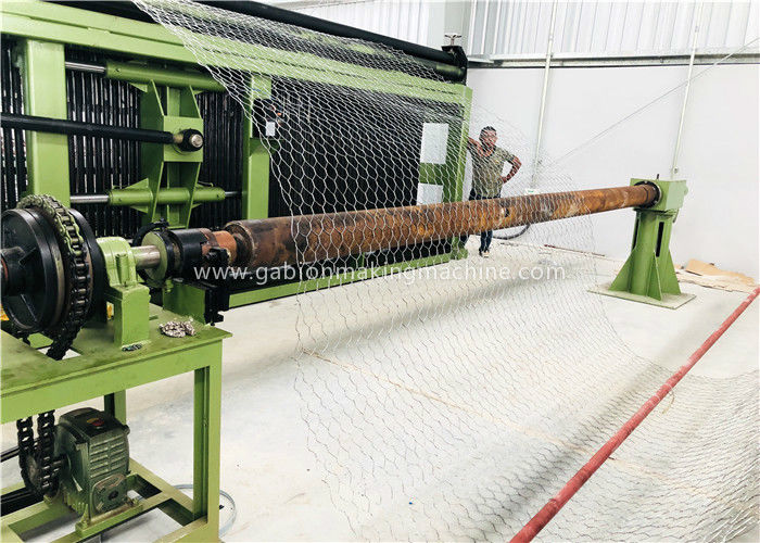 High Efficiency Gabion Basket Machines Double Twist 80x100mm Mesh Size For Seawall