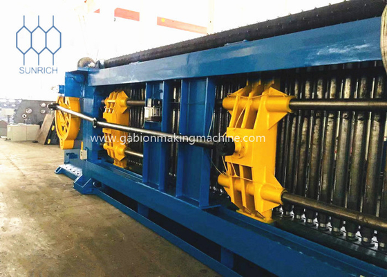 Cables de acero galvanizado 66x88mm Máquina de gabión ancho máximo de tejido 6300mm