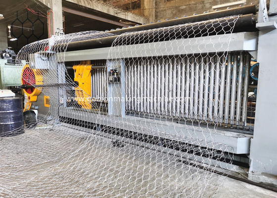 Máquina de malla de gabión recubierta de PVC para ajustar la longitud con velocidad de producción de 165-226 m/h