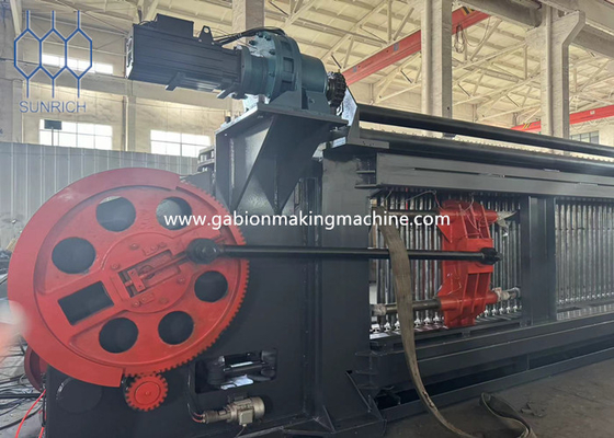Cables galvanizados de malla hexagonal con revestimiento de PVC máquina de gabión 22-30kw potencia del motor