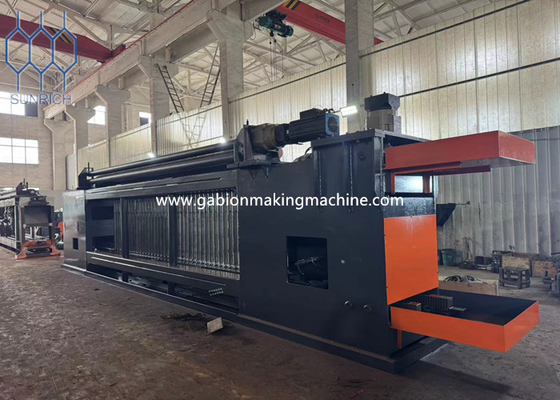 28-55mm Largura de la malla de Gabión máquina de malla para 5m de ancho Gabión estructuras de retención