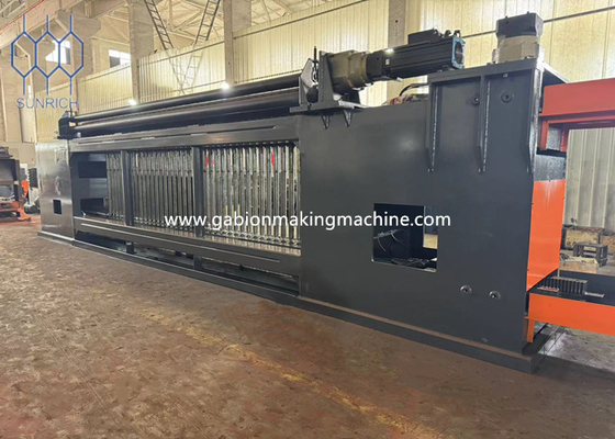 Máquina de caja de gabión de 88x110 mm de tamaño de malla para construcción pesada y capacidad de peso de 15T-18T