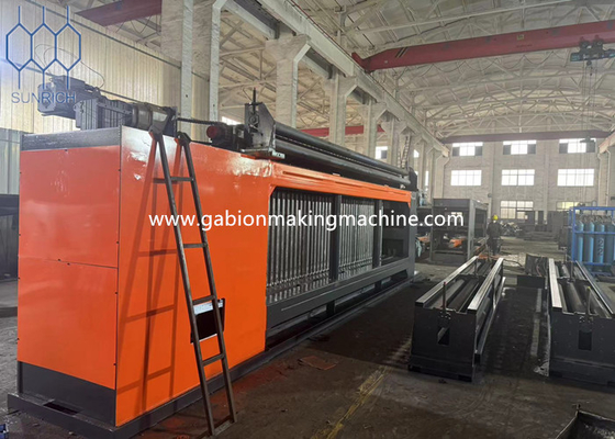 Línea de máquina de gabión totalmente automática desde el enderezamiento del alambre hasta el embalaje - 6 mm de capacidad de alambre